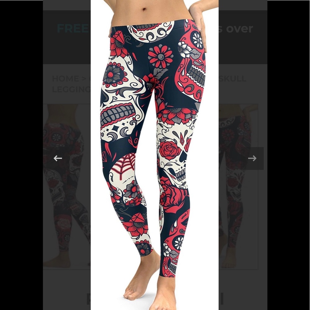Gearbunch skull leggings NWOT